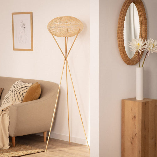 Design-Rattan-Stehlampe Votcha